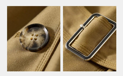 Sentubila-Elegante Trench Coat Longo Feminino, Blusão Solto, Jaqueta Traseiro Duplo, Casacos, Inverno, Outono, 123F42871