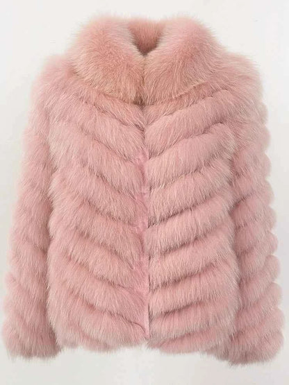 Jaqueta de Pele de Raposa — Elegância Atemporal