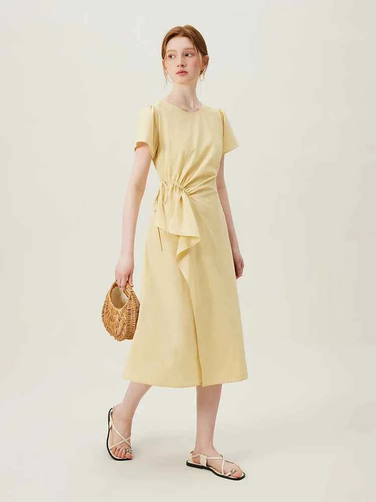 Vestido Midi Feminino Linha A Conforto Essencial Claire