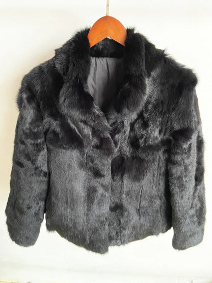 Casaco Feminino de Pele de Coelho Fancy Margaux