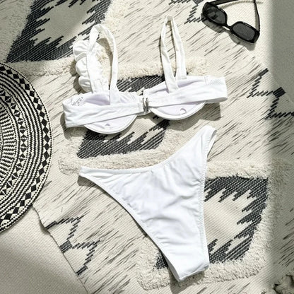 Biquíni Meia-Taça Branco Neve