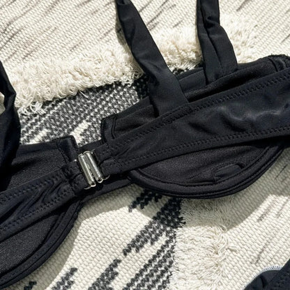 Biquíni Meia-Taça Preto Ébano