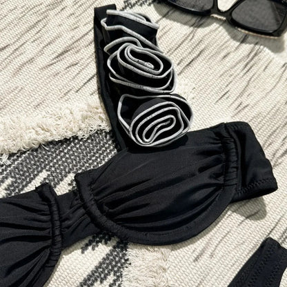 Biquíni Meia-Taça Preto Ébano