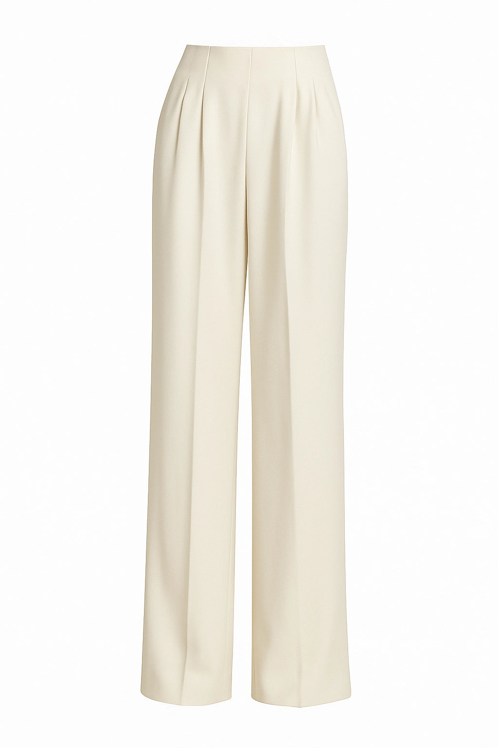 Calça de Cintura Alta e Perna Larga - AlmaChic