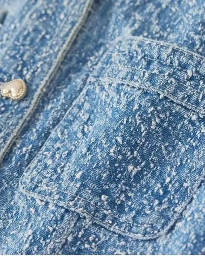 Casaco Tweed Feminino Charlotte – Alfaiataria Elegante para Outono e Inverno