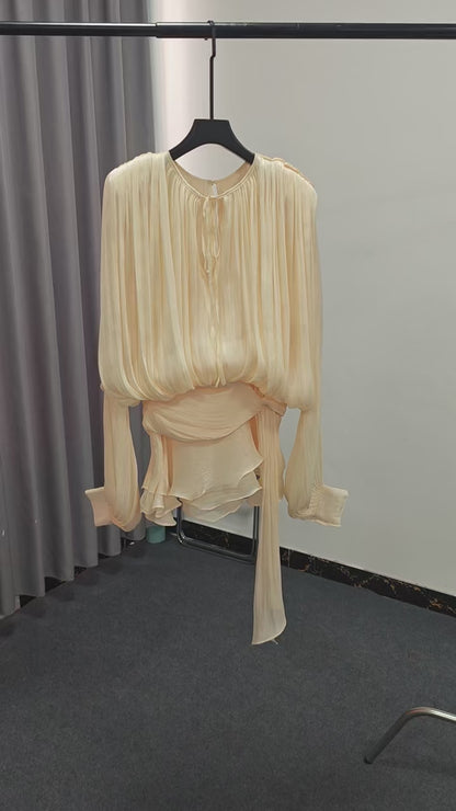 Vestido Curtinho Soltinho Aurora Drape – Elegância Curta para Festa e Verão