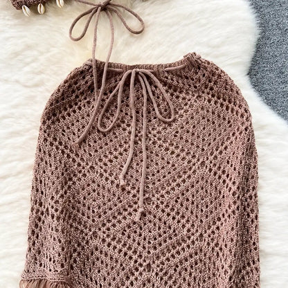 Saída de Praia Crochê Franja – Kaia