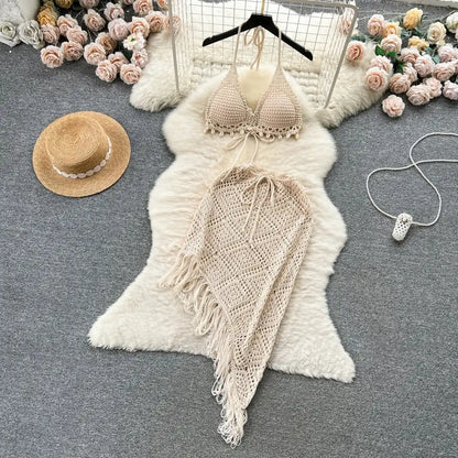 Saída de Praia Crochê Franja – Kaia